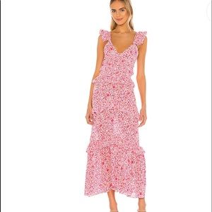 Miss Morrison Dress in Pink Animal Floral size M